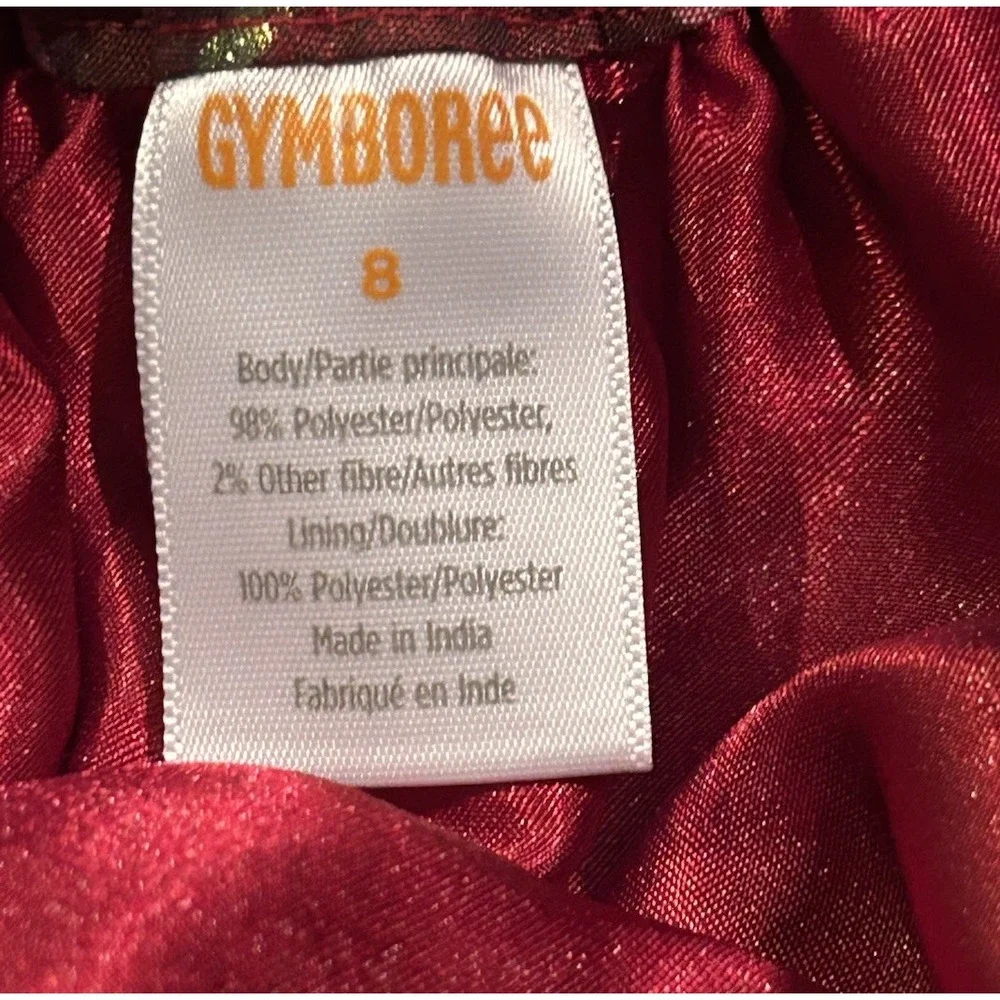 Gymboree Skirt Girls‎ Size 8 Plaid Red Green Gold Bow Christmas Holiday EUC Cute